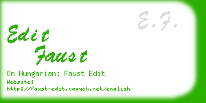 edit faust business card